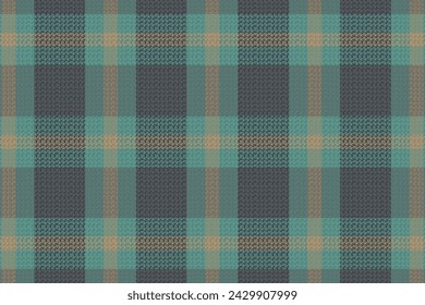 Tartan plaid pattern with texture and warm color. Vector illustration.