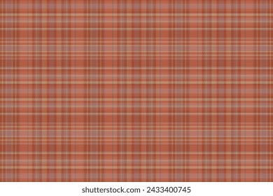 Tartan plaid pattern with texture and warm color. Vector illustration.