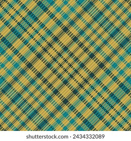 Tartan plaid pattern with texture and warm color. Vector illustration.