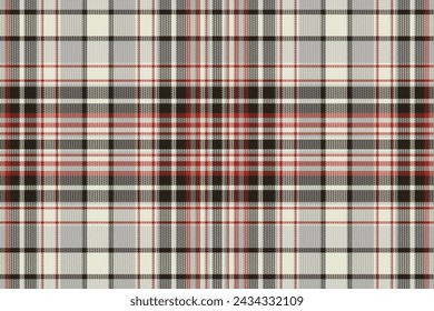 Tartán a cuadros con textura y color cálido. Ilustración vectorial.