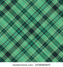 Tartan plaid pattern with texture and warm color. Vector illustration.