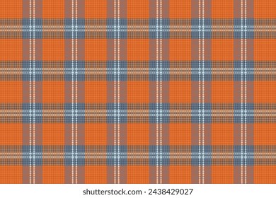 Tartan plaid pattern with texture and warm color. Vector illustration.
