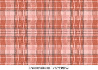 Tartan plaid pattern with texture and warm color. Vector illustration.