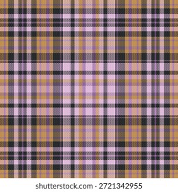 Tartan kariertes Muster mit Textur und warmer Farbe. Vektorgrafik.