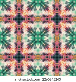 Tartan-Muster mit Textur und Hochzeitsfarbe.