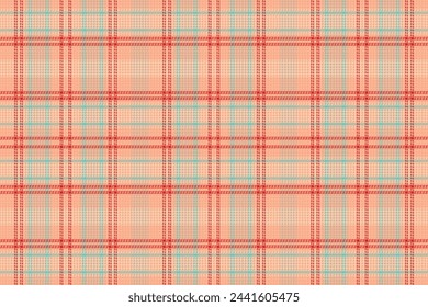 Tartán a cuadros con textura y color de la boda. Ilustración vectorial.