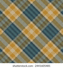 Tartán a cuadros con textura y color de la boda. Ilustración vectorial.
