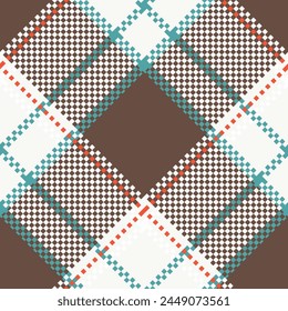Tartan plaid pattern tweed  Seamless glen check plaid graphic texture background for dress, skirt, scarf, throw, jacket, other modern spring autumn winter fashion fabric print.