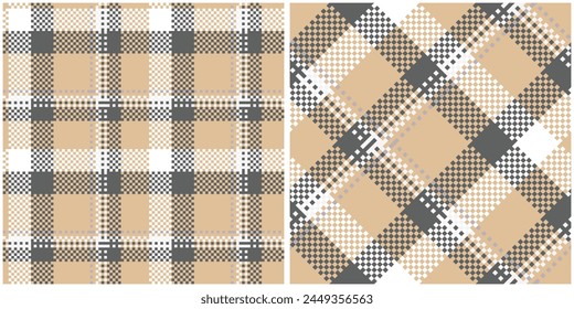 Tartan Plaid Muster Tweed Nahtloser Glen Check Plaid Grafik Textur Hintergrund für Kleid, Rock, Schal, Wurf, Jacke, andere moderne Frühling Winter Mode Stoff Print.
