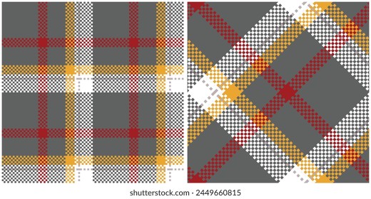 Tartan plaid pattern tweed  Seamless glen check plaid graphic texture background for dress, skirt, scarf, throw, jacket, other modern spring autumn winter fashion fabric print.