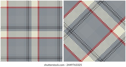 Tartan plaid pattern tweed  Seamless glen check plaid graphic texture background for dress, skirt, scarf, throw, jacket, other modern spring autumn winter fashion fabric print.