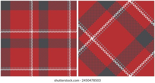 Tartan plaid pattern tweed  Seamless glen check plaid graphic texture background for dress, skirt, scarf, throw, jacket, other modern spring autumn winter fashion fabric print.
