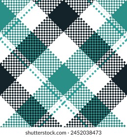 Tartan plaid pattern tweed  Seamless glen check plaid graphic texture background for dress, skirt, scarf, throw, jacket, other modern spring autumn winter fashion fabric print.