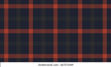 Tartan Plaid, Pattern Vector background, Blue Orange and Yellow, Retro Color Style