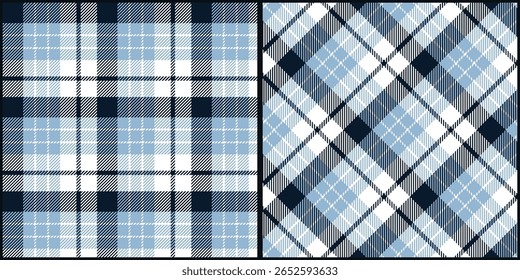 Gráfico de vetor de padrão de xadrez tartan. Fundo de textura xadrez sem costura para vestido, saia, cachecol, jogar, jaqueta, tecido, pano, cobertor. Estilo retrô escocês.