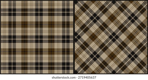 Patrón de cuadros de tartán gráfico de Vector. Fondo de textura a cuadros a cuadros sin costuras para vestido, falda, bufanda, tiro, chaqueta, tela, tela, manta. Estilo retro escocés.	