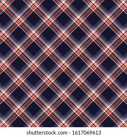 Tartan, plaid pattern vector illustration. Checkered texture for clothing fabric prints, web design, home textile.