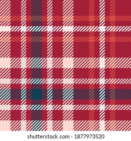 Tartan plaid pattern vector illustration. Texture for clothing fabric prints