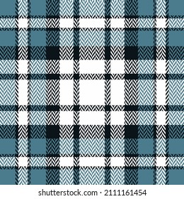 Tartan plaid pattern.Plaid texture in blue and white for scarf, blanket, throw, scarf and other textile products