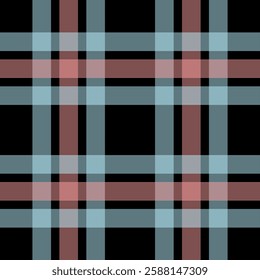tartan plaid patterns featuring classic checkered designs in black, muted pink, and blue tones. Ideal for textile prints, digital backgrounds, scrapbooking, and fashion design.