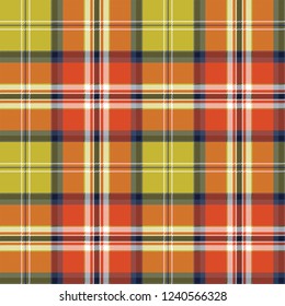 Tartan plaid pixel seamless pattern. Vector illustration.