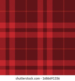 Tartan plaid red color line fabric texture background seamless pattern ,Scottish cage 