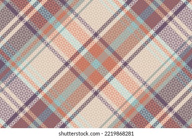 Tartan or plaid retro color pattern. Vector illustration design.