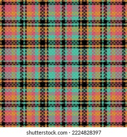 Tartan or plaid retro color pattern. Vector illustration design.