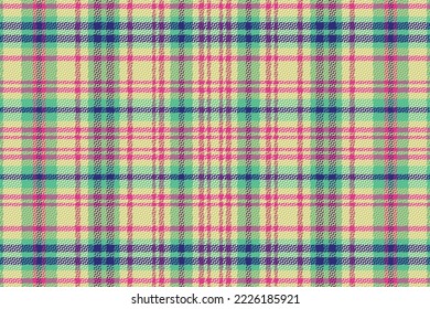 Tartan or plaid retro color pattern. Vector illustration design.