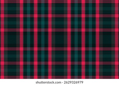 Tartan ou padrão de cor retro xadrez. Design de ilustração vetorial.