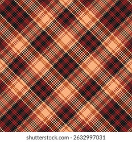 Patrón de color tartán o retro a cuadros. Diseño de Ilustración vectorial.
