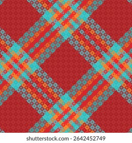 Tartan or plaid retro color pattern. Vector illustration design.