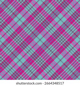 Tartan ou padrão de cor retro xadrez. Design de ilustração vetorial.