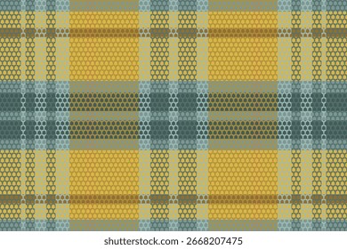 Tartan ou padrão de cor retro xadrez. Design de ilustração vetorial.