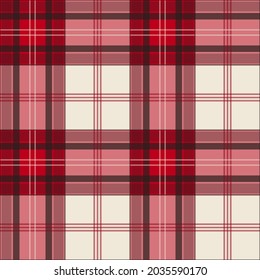 Tartan plaid. Scottish cage. Traditional Scottland checkered background. Template for design ornament. Seamless fabric texture. Vector illustration. Suitable for decoration paper, concept, clothing.