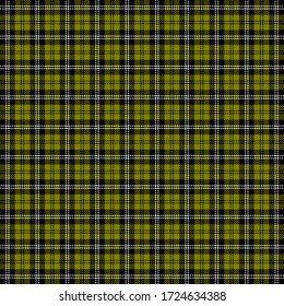 Tartan plaid. Scottish pattern in black, olive and white cage. Scottish cage. Traditional Scottish checkered background. Seamless fabric texture. Vector illustration