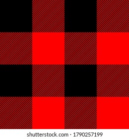 Tartan plaid. Scottish pattern in black and red cage. Scottish cage. Traditional Scottish checkered background. Seamless fabric texture. Vector illustration