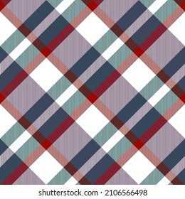 Tartan plaid. Scottish pattern in color, white cage. Scottish cage. Traditional Scottish checkered background. Template for design ornament. Seamless fabric texture ethnic pattern vector illustration