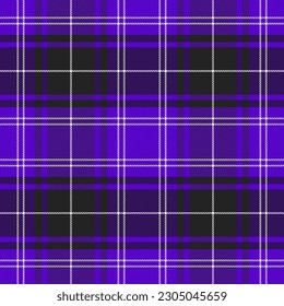 Tartan plaid. Schottisches Muster in orangefarbenem, schwarz-weißem Käfig. Schottischer Käfig. Traditioneller schottischer, karierter Hintergrund. Nahtlose Textur. Vektorgrafik