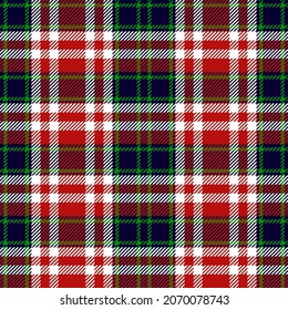 Tartan plaid. Scottish pattern in red, white cage. Scottish cage. Traditional Scottish checkered background. Template for design ornament. Seamless fabric texture ethnic pattern vector illustrations