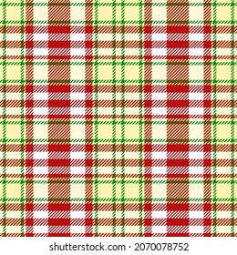 Tartan plaid. Scottish pattern in red, white cage. Scottish cage. Traditional Scottish checkered background. Template for design ornament. Seamless fabric texture ethnic pattern vector illustrations