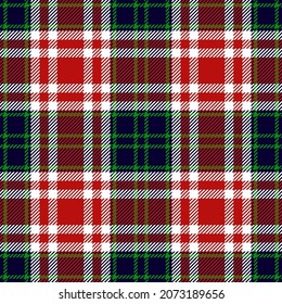 Tartan plaid. Scottish pattern in red, white cage. Scottish cage. Traditional Scottish checkered background. Template for design ornament. Seamless fabric texture ethnic pattern vector illustrations