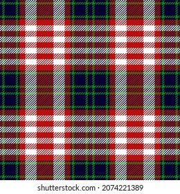 Tartan plaid. Scottish pattern in red, white cage. Scottish cage. Traditional Scottish checkered background. Template for design ornament. Seamless fabric texture ethnic pattern vector illustrations