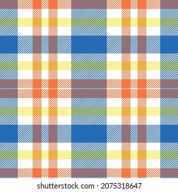 Tartan plaid. Scottish pattern in red, white cage. Scottish cage. Traditional Scottish checkered background. Template for design ornament. Seamless fabric texture ethnic pattern vector illustrations