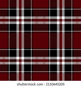 Tartan plaid. Scottish pattern in red and white cage. Scottish cage. Traditional Scottish checkered background. Template for design ornament. Seamless fabric texture ethnic pattern vector illustration