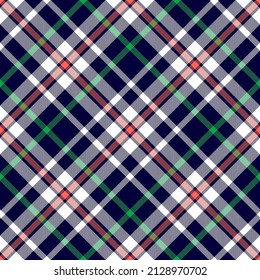 Tartan plaid. Patrón escocés en jaula roja y blanca. Jaula escocesa. Fondo tradicional escocés a cuadros. Plantilla para ornamento de diseño. Textura de tela sin foco Rectalización de patrones étnicos ilustraciones vectoriales