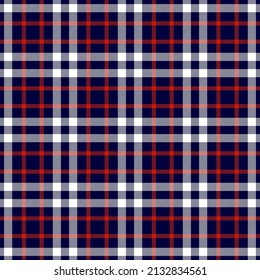 Tartan plaid. Scottish pattern in red, white cage. Scottish cage. Traditional Scottish checkered background. Template for design ornament. Seamless fabric texture ethnic pattern vector illustrations
