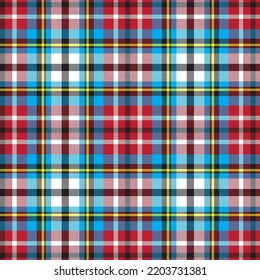 Tartán Puso Un Patrón Escocés Sin Marea. Textos del tartán, de la manta, manteles, camisas, prendas de vestir, ropa de cama, mantas y otros textiles