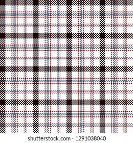 Tartan Plaid Scottish Seamless Pattern Background. Red, Green, Black  and  White  Color  Wrap.  Flannel Shirt Patterns. Trendy Tiles Vector Illustration for Wallpapers.