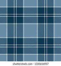 Tartan Plaid Scottish Seamless Musterhintergrund. Farbe Blau und Weiß.  Flannel-Shirt-Muster. Trendy Tiles Vektorillustration Illustration für Bildschirmhintergründe.